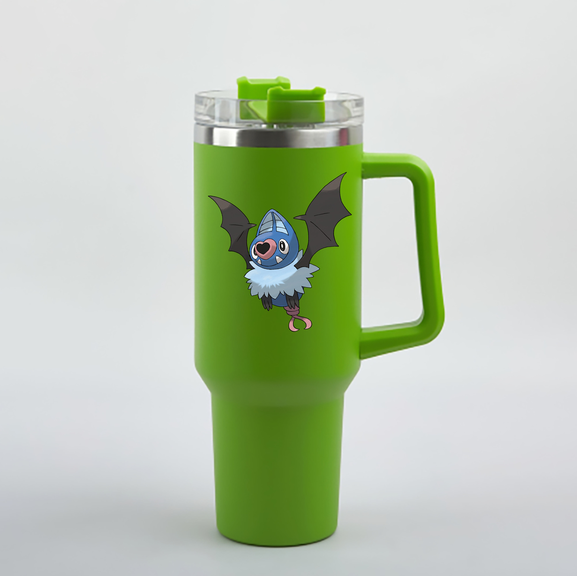 （画像用） ポケットモンスター Pokémon 1200mL車用タンブラー - クリスタルステッカー（プラスチックストロー付き）